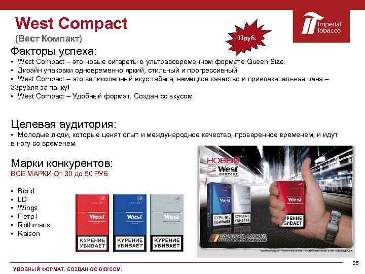 West Compact (Вест Компакт) 33 руб. Факторы успеха: § West Compact – это новые
