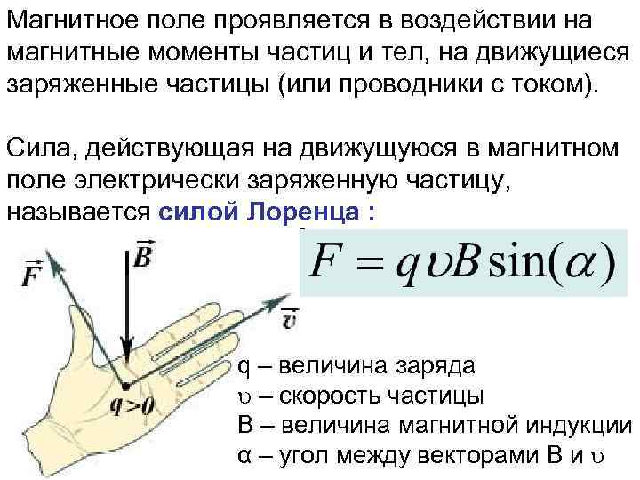 Магнитное поле обнаруживается вокруг