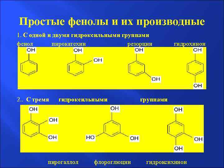 Фенольные соединения фото