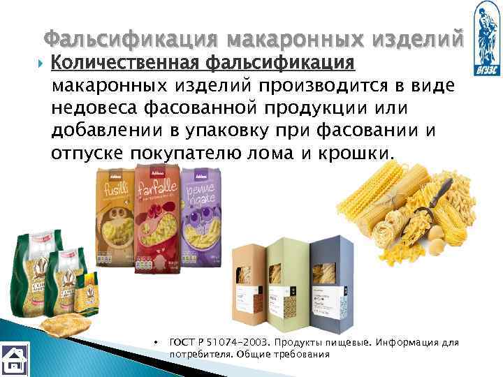 Фальсификация продукции