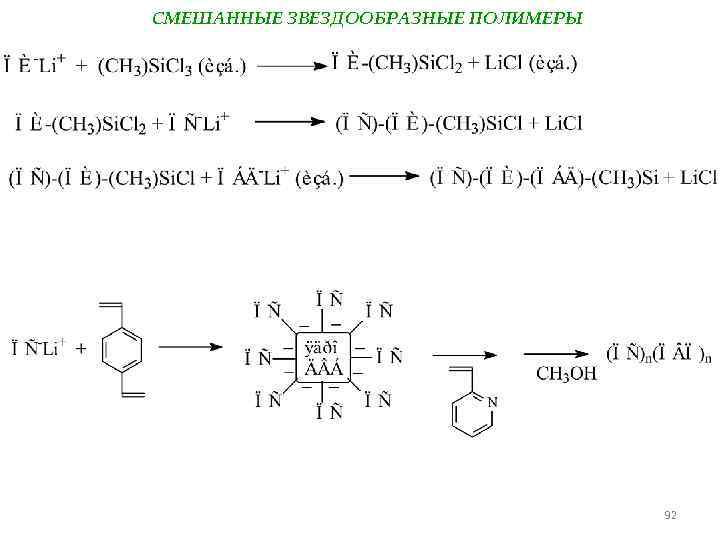 СМЕШАННЫЕ ЗВЕЗДООБРАЗНЫЕ ПОЛИМЕРЫ 92 