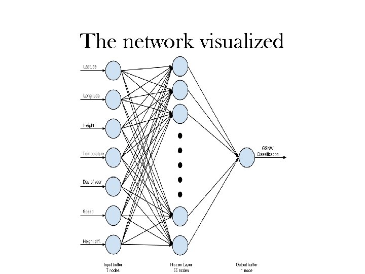 The network visualized 