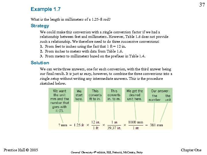 37 Example 1. 7 What is the length in millimeters of a 1. 25