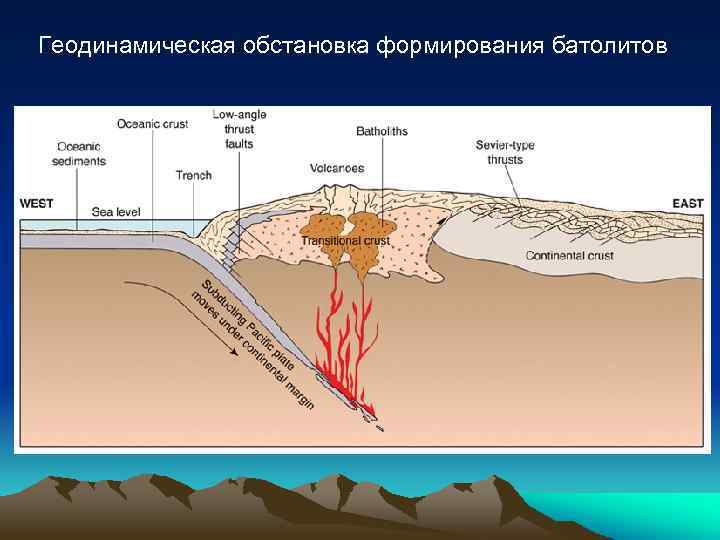 Геодинамическая обстановка формирования батолитов 