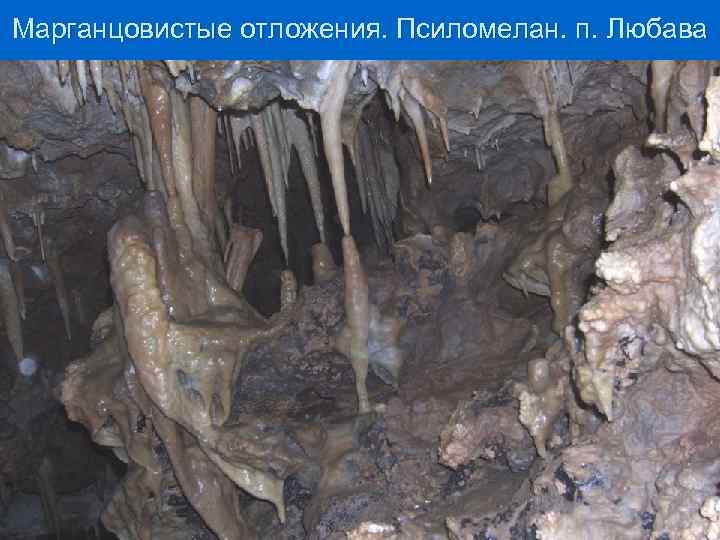 Марганцовистые отложения. Псиломелан. п. Любава 