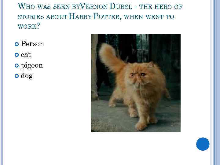 WHO WAS SEEN BYVERNON DURSL - THE HERO OF STORIES ABOUT HARRY POTTER, WHEN