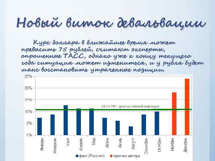 Новый виток девальвации Курс доллара в ближайшее время может превысить 75 рублей, считают эксперты,