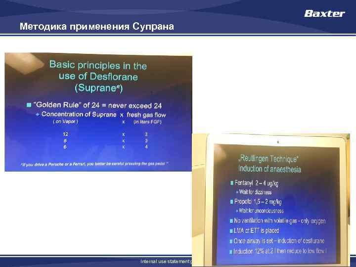 Методика применения Супрана Internal use statement goes here. 