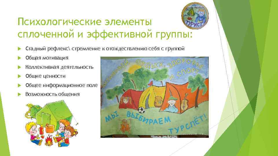 Психологические элементы сплоченной и эффективной группы: Стадный рефлекс стремление к отождествлению себя с группой