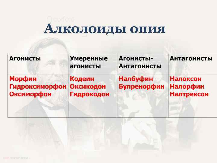 Алколоиды опия 