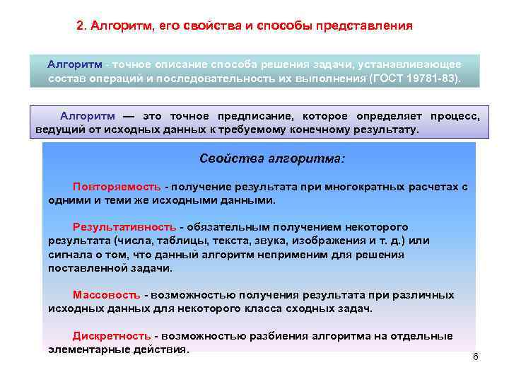 Свойства определяющие алгоритм. Алгоритм свойства способы представления. Свойства представления алгоритмов. Алгоритм и его свойства. Алгоритмы свойства алгоритмов способы.