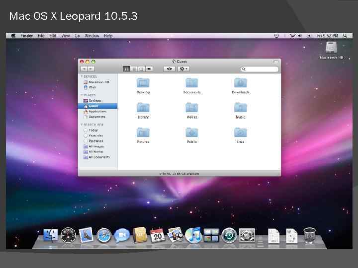 Mac OS X Leopard 10. 5. 3 