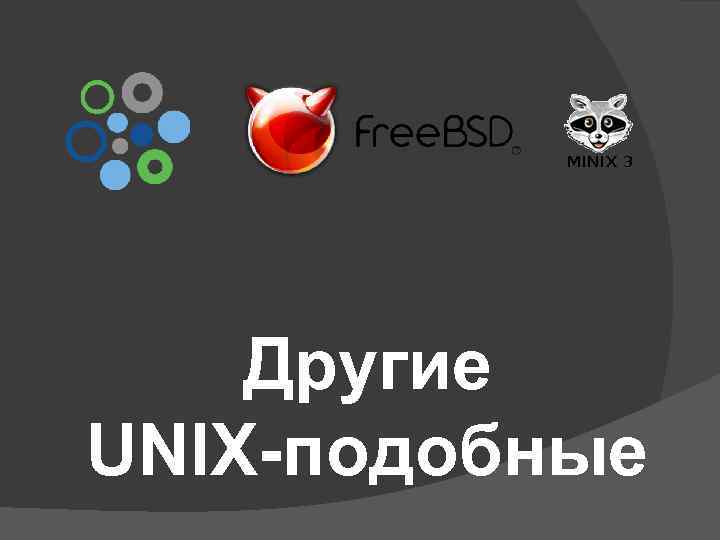 Другие UNIX-подобные 