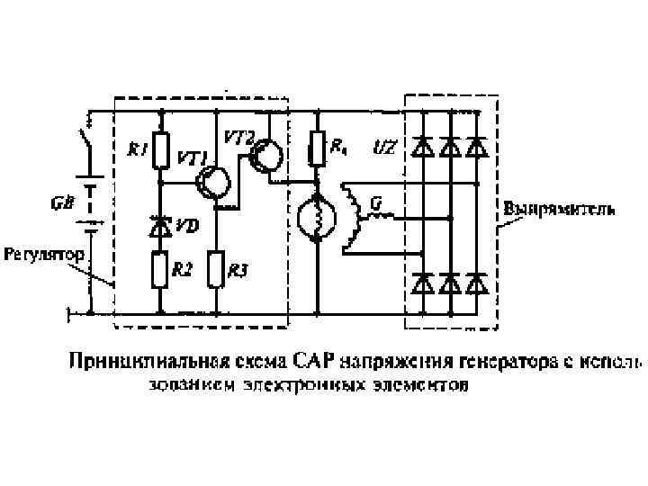 Электрическая схема автоматического регулирования