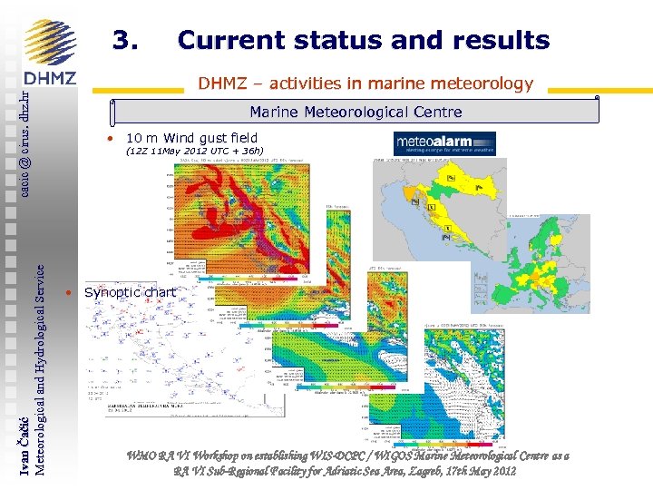 Ivan Čačić Meteorological and Hydrological Service cacic @ cirus. dhz. hr 3. Current status
