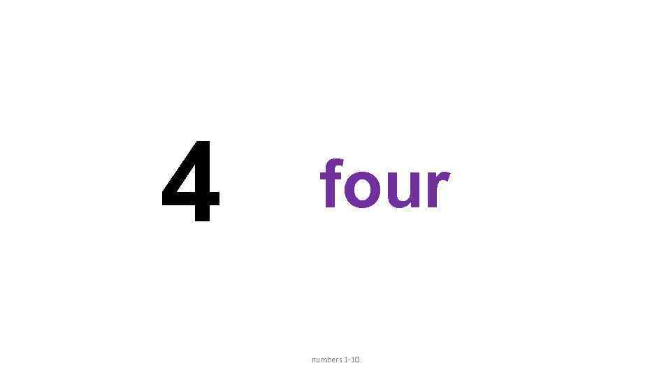 4 four numbers 1 -10 