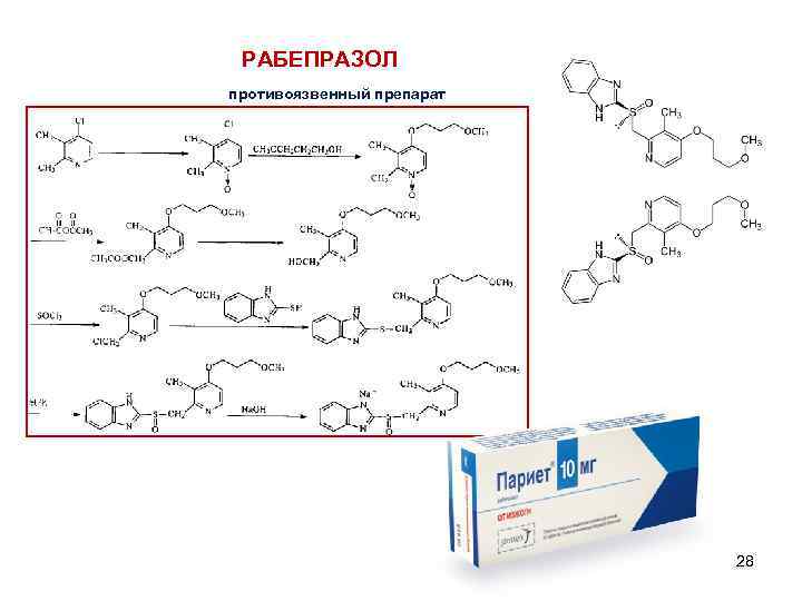 РАБЕПРАЗОЛ противоязвенный препарат 28 