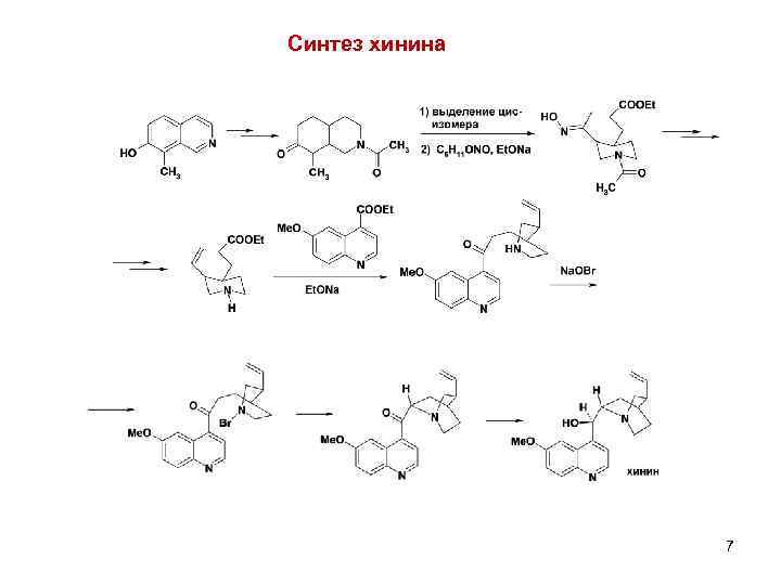 Синтез хинина 7 