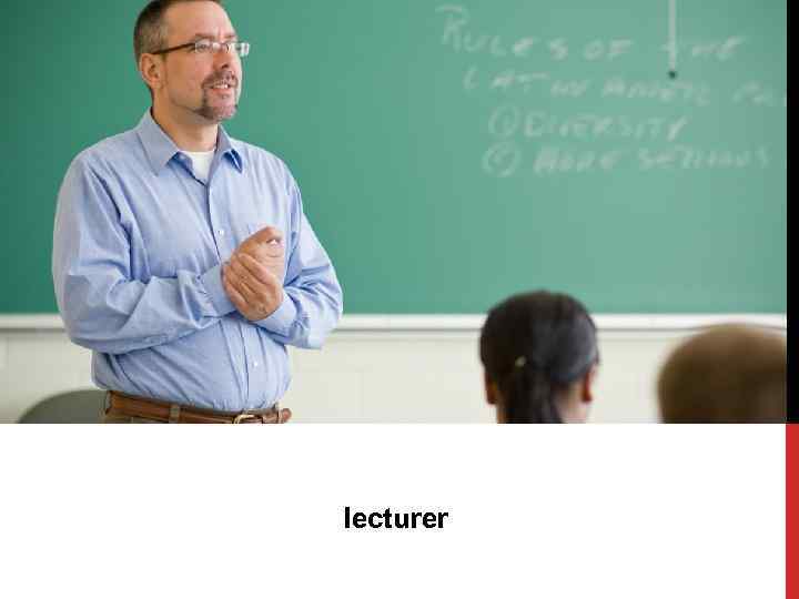 lecturer 