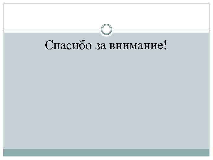 Спасибо за внимание! 
