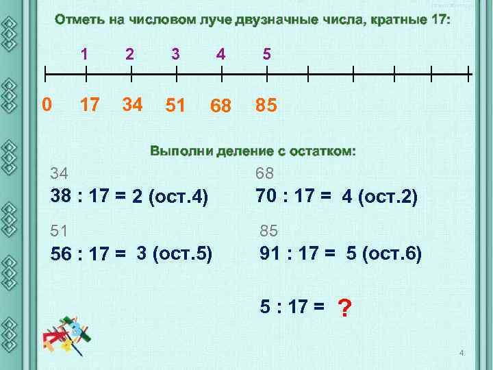 Деление с остатком на двузначное число с остатком 4 класс презентация