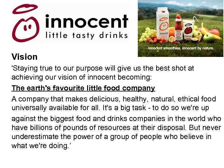 Vision 'Staying true to our purpose will give us the best shot at achieving