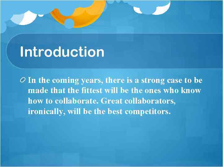 Introduction In the coming years, there is a strong case to be made that