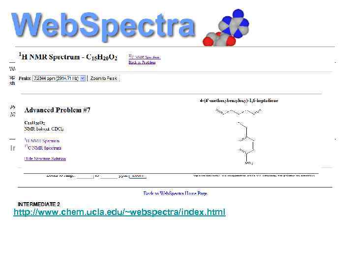 http: //www. chem. ucla. edu/~webspectra/index. html 