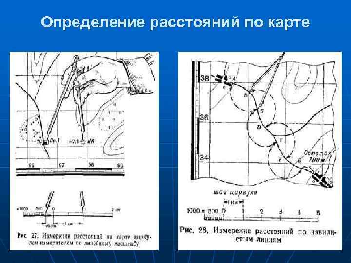 Карта чтобы измерить расстояние