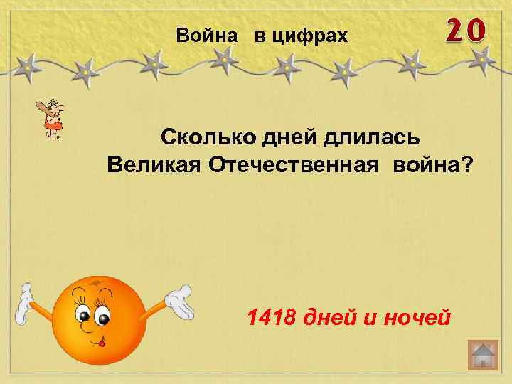Война в цифрах Сколько дней длилась Великая Отечественная война? 1418 дней и ночей 