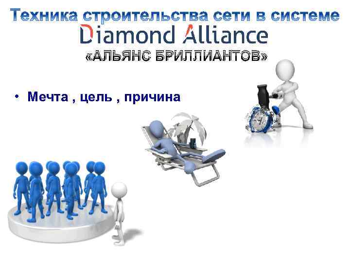  «АЛЬЯНС БРИЛЛИАНТОВ» • Мечта , цель , причина 