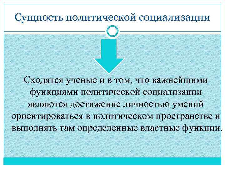 Сущность политической социализации Сходятся ученые и в том, что важнейшими функциями политической социализации являются