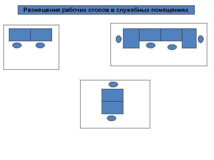Размещение рабочих столов в служебных помещениях 