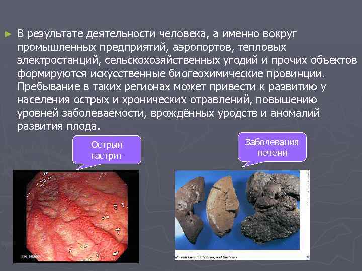 ► В результате деятельности человека, а именно вокруг промышленных предприятий, аэропортов, тепловых электростанций, сельскохозяйственных