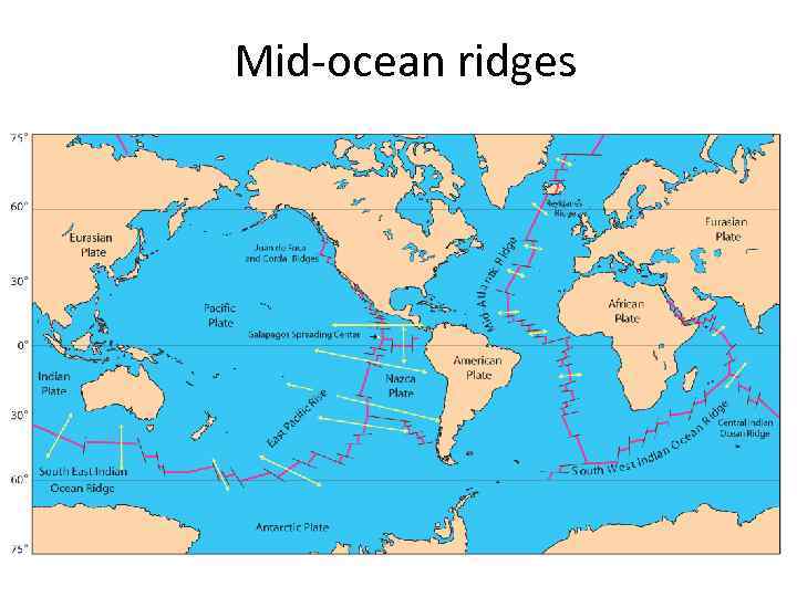 Mid-ocean ridges 