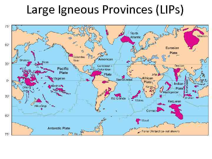Large Igneous Provinces (LIPs) 