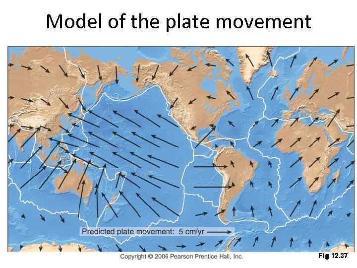 Model of the plate movement 
