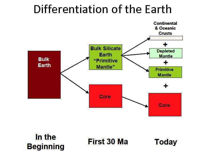 Differentiation of the Earth 
