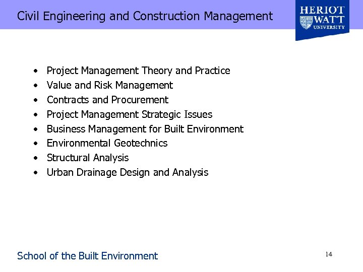 Civil Engineering and Construction Management • • Project Management Theory and Practice Value and