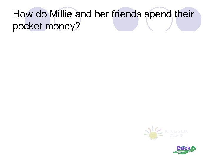 How do Millie and her friends spend their pocket money? 