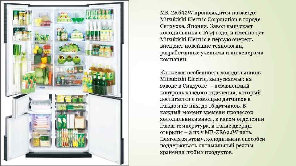 MR-ZR 692 W производится на заводе Mitsubishi Electric Corporation в городе Сидзуока, Япония. Завод