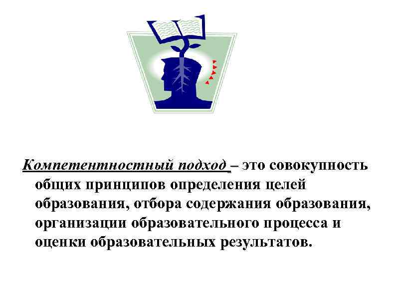 Компетентностный подход – это совокупность общих принципов определения целей образования, отбора содержания образования, организации
