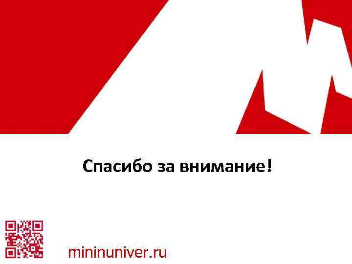 Спасибо за внимание! mininuniver. ru 