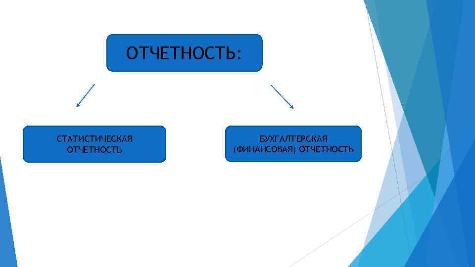 ОТЧЕТНОСТЬ: СТАТИСТИЧЕСКАЯ ОТЧЕТНОСТЬ БУХГАЛТЕРСКАЯ (ФИНАНСОВАЯ) ОТЧЕТНОСТЬ 