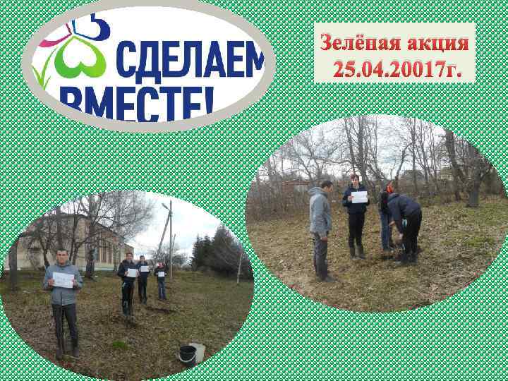 Зелёная акция 25. 04. 20017 г. 
