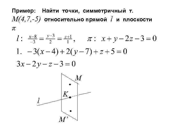 Рисунок симметричный относительно прямой