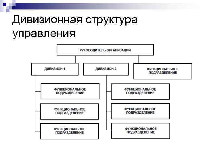 Дивизионная структура управления 