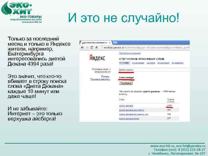 И это не случайно! Только за последний месяц и только в Яндексе жители, например,