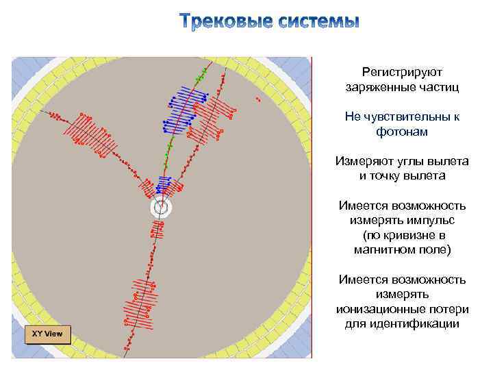 Регистрируют заряженные частиц Не чувствительны к фотонам Измеряют углы вылета и точку вылета Имеется