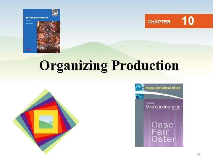 CHAPTER 10 Organizing Production Business Microeconomics Instructor: Gulnara Moldasheva 1 